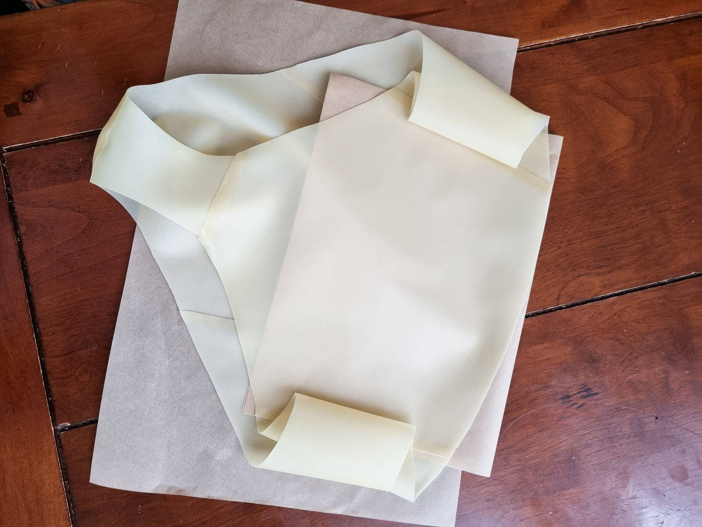 Natural Semi-transparent Bulge Front High Leg High Waist .45mm Latex Briefs. Brand new. Size 30" waist