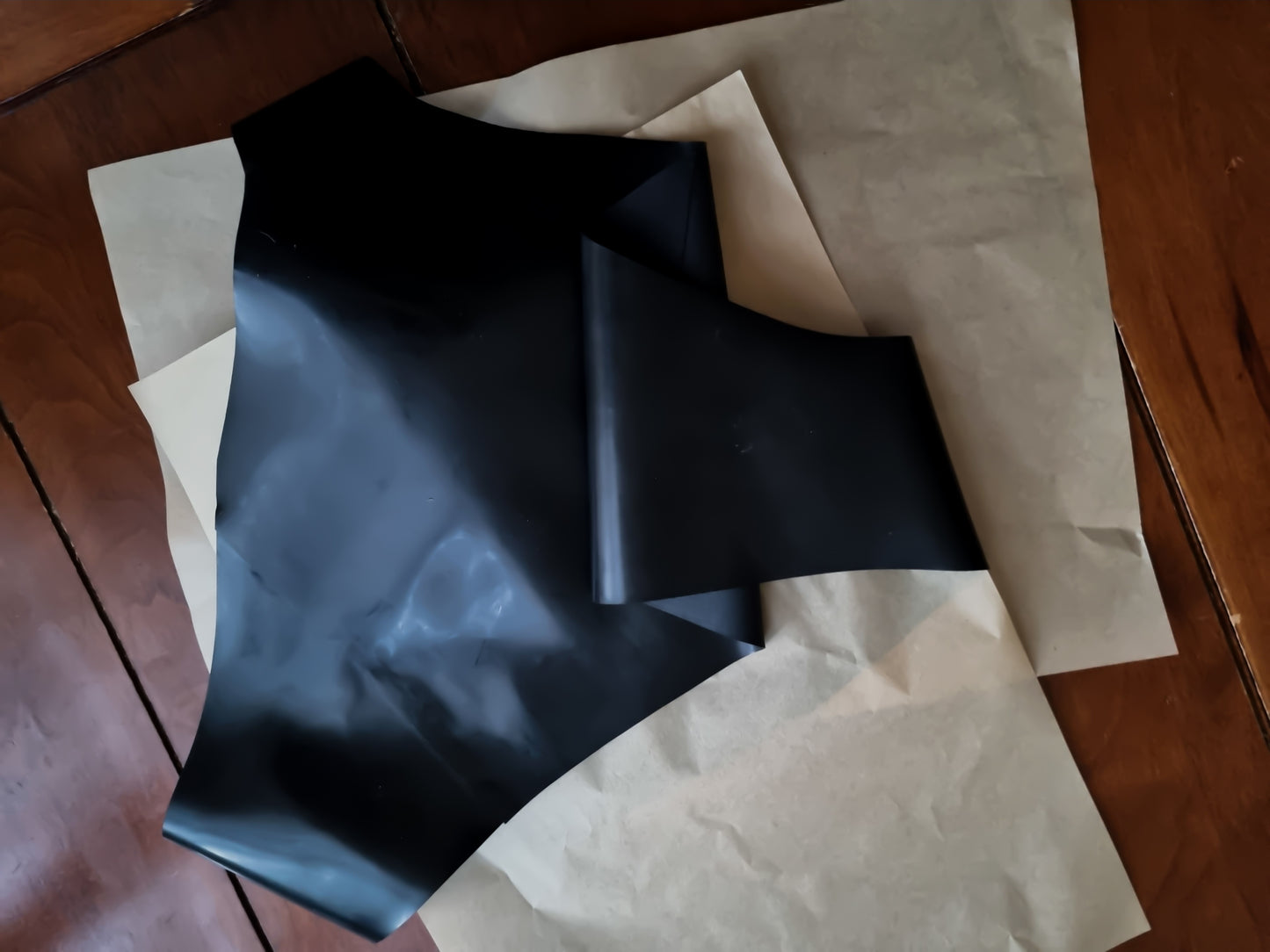 Jet Black Bulge Front High Leg High Waist .45mm Latex Briefs. Brand new. Size 30" waist