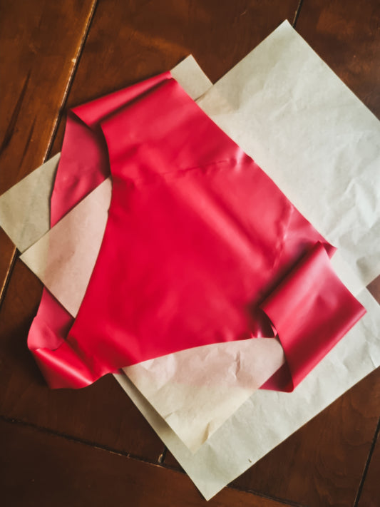Firetruck Red Latex Briefs